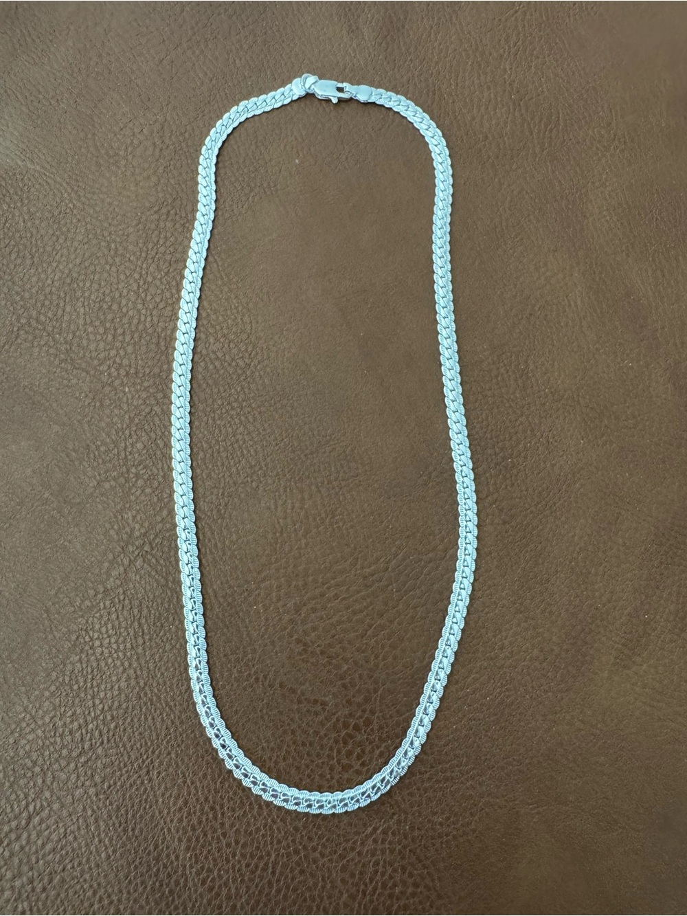Sterling Silver Rope Chain Necklace - Silver
